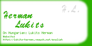 herman lukits business card